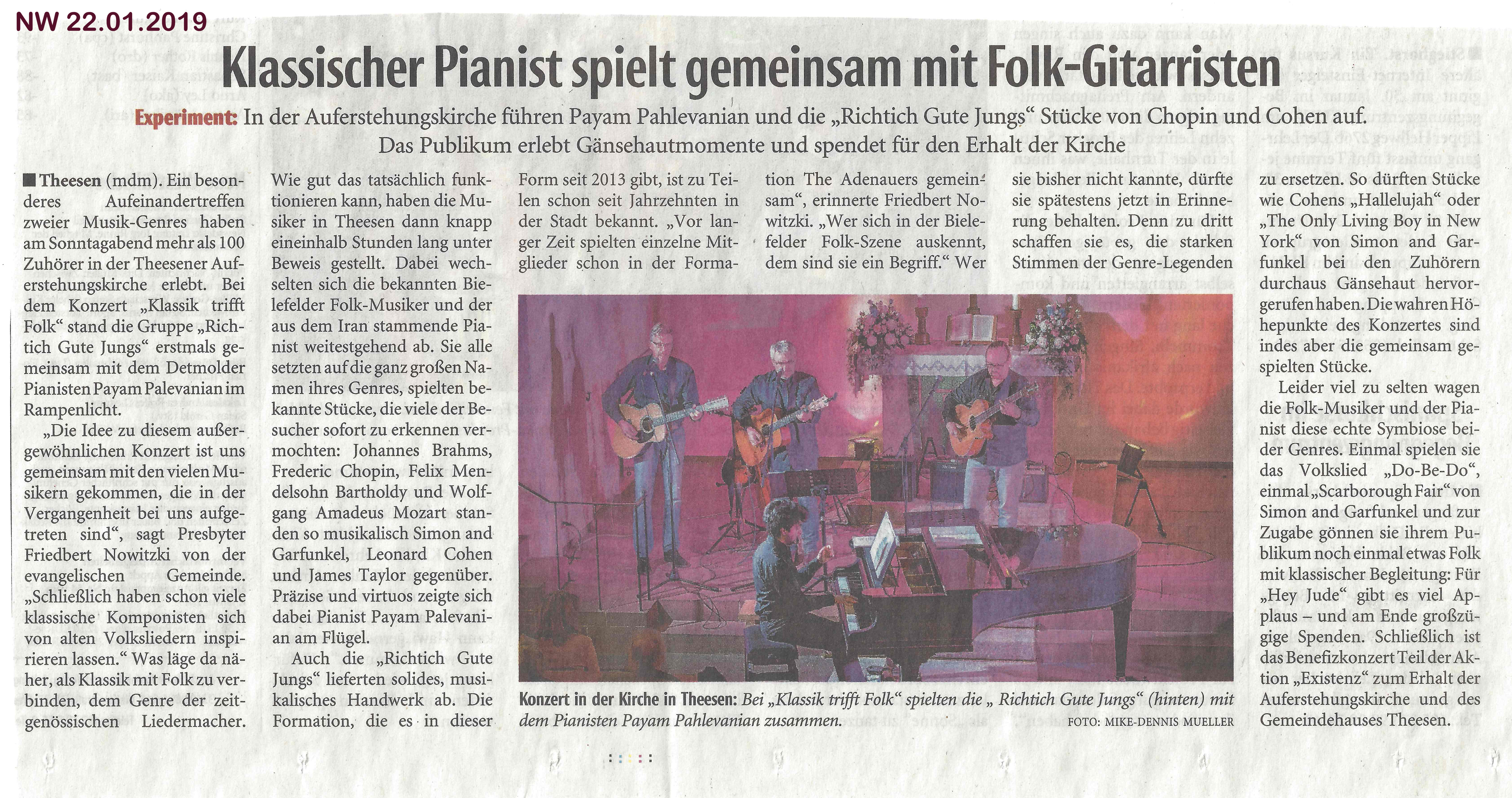 Konzert "Klassik meets Folk" am 22.01.2019